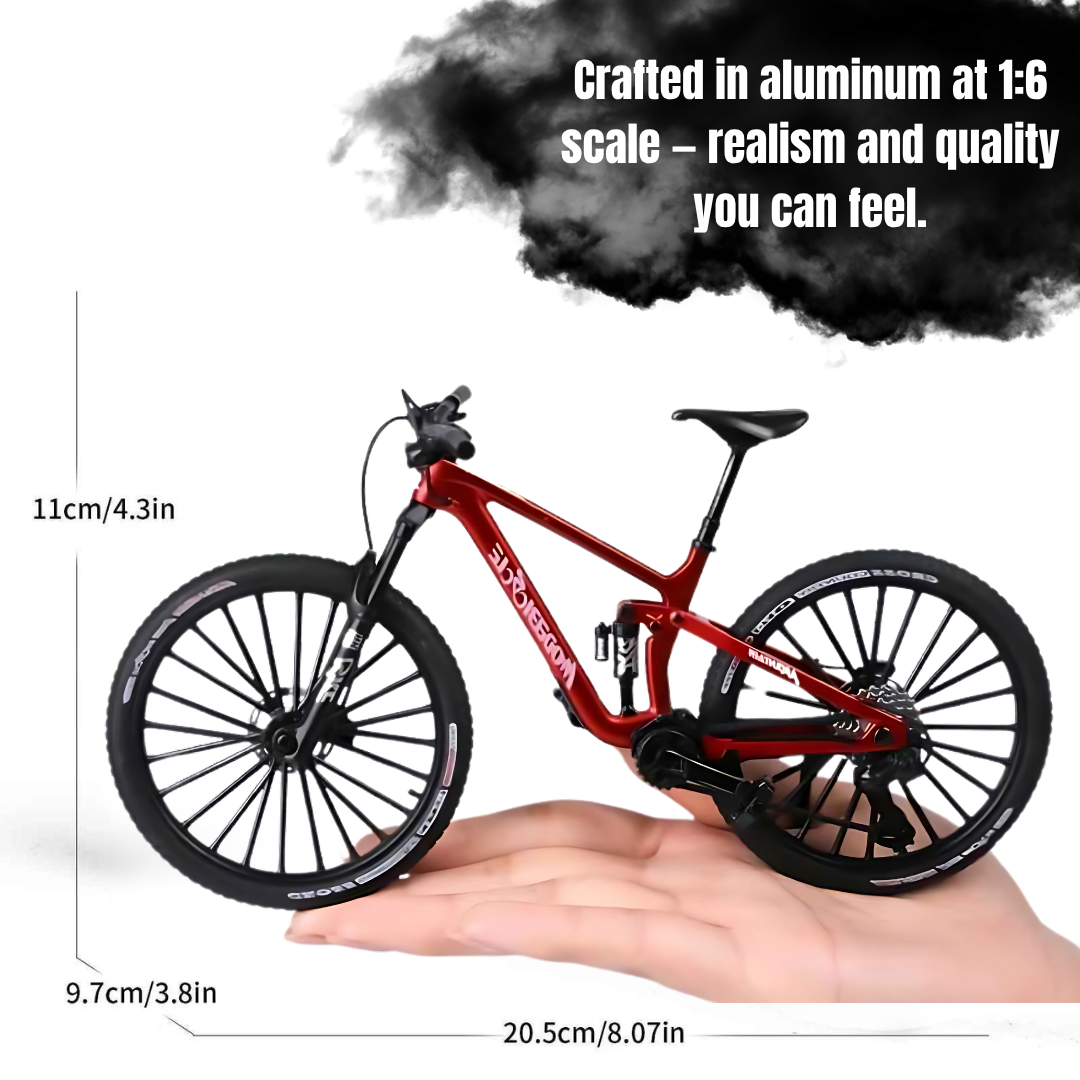 Réplica Enduro – Bicicleta miniatura de metal 1:6